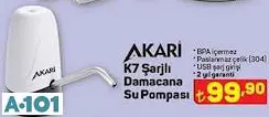 AKARİ ŞARJLI DAMACANA SU POMPASI